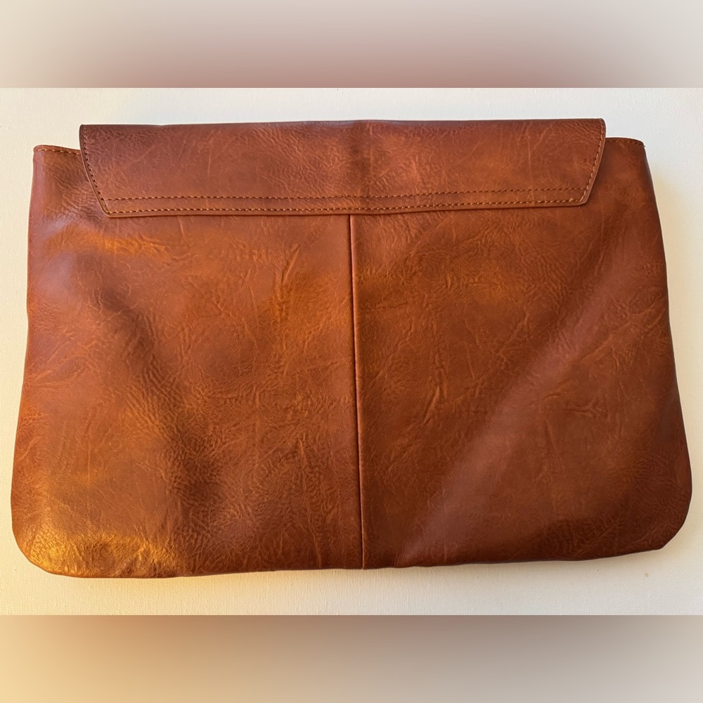 NOATD Brown Leather Handle Clutch Bag - Picture 2 of 12